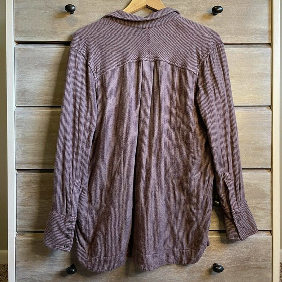 Free People On The Road Collared Longline Tunic Popover Shirt Top - Picture 5 of 5